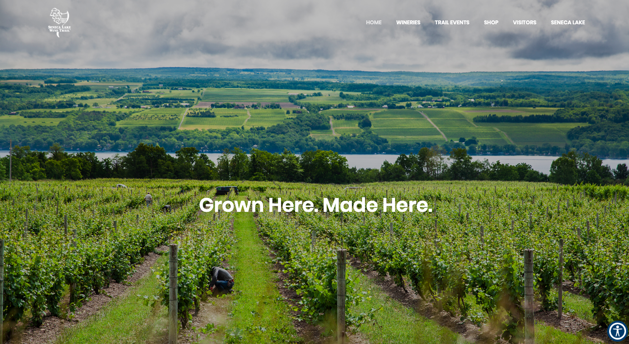 Seneca Lake Wine Trail website designed by Creagent Marketing